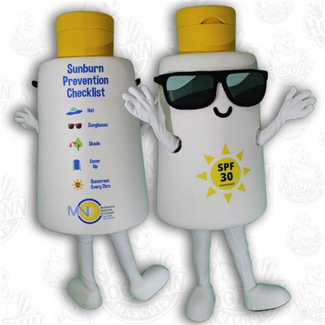 Sunscreen company mascot